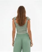 Top Bustier Long Green Feather - Imagen 2