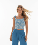 Top Bustier Long Blue Wild