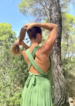 Vestido Largo Daisy Green - Imagen 3