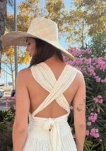 Vestido Largo Daisy Beige - Imagen 3