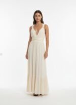 Vestido Largo Daisy Beige