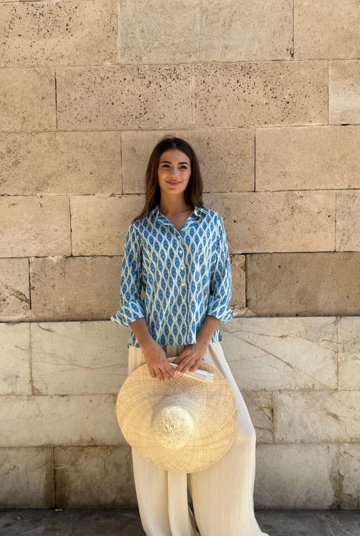 3723302 Camisa Ines Blue - Imagen 1