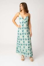 Vestido Largo Mica Aqua