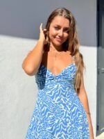 Vestido Corto Rose Blue - Imagen 3