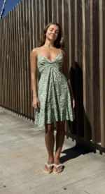 Vestido Corto Rose Green
