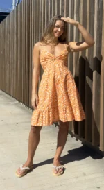 Vestido Corto Rose Teja