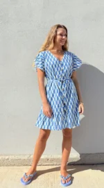 Vestido Corto Sunrise Blue - Imagen 2