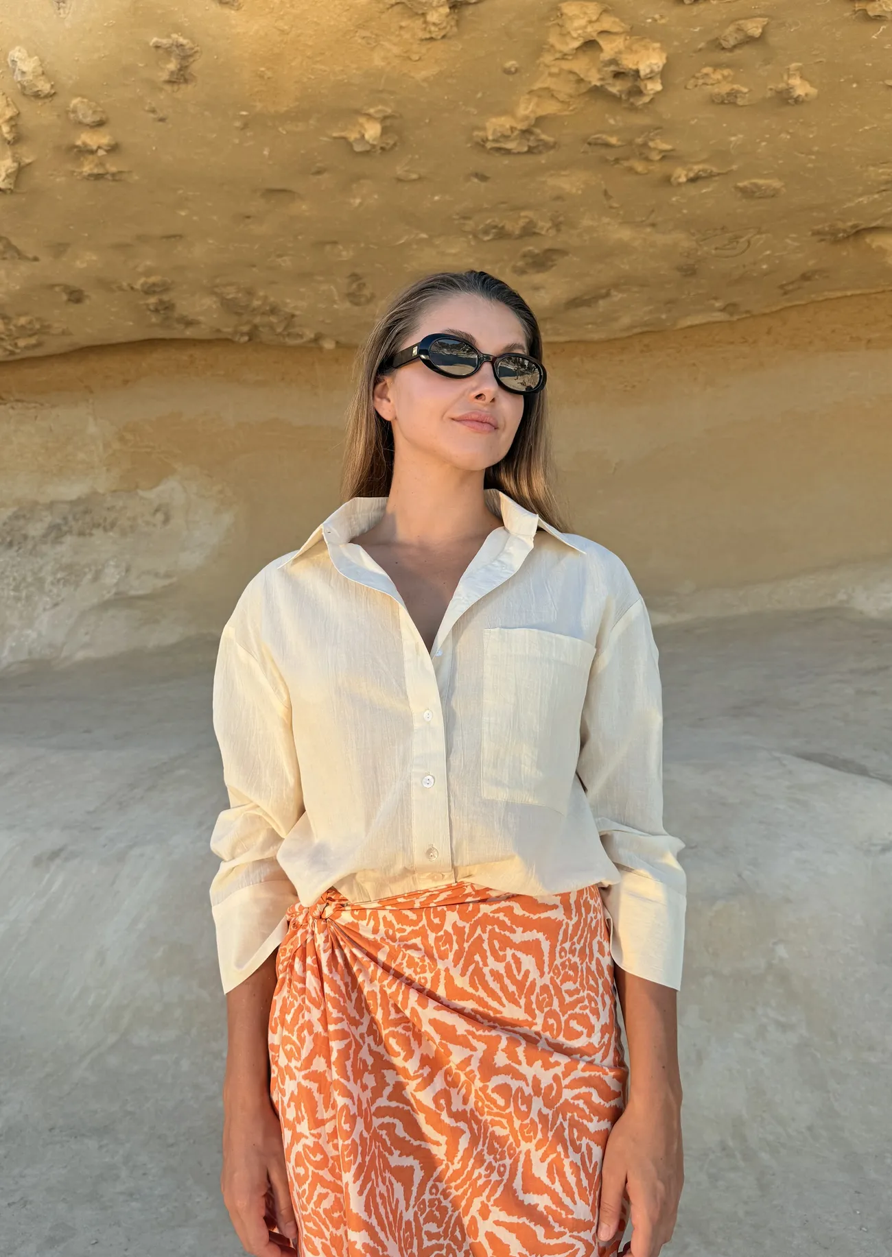 3853310 Camisa Neus Beige - Imagen 1