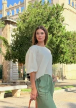 Blusa Baloon Beige - Imagen 3