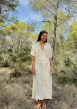 Vestido Largo Valeria Beige