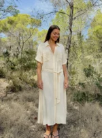 Vestido Largo Valeria Beige