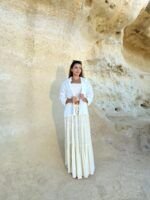 Falda Larga Reina Beige