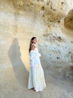 Falda Larga Reina Beige - Imagen 2