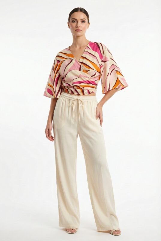 Pantalón Straight Trouser Beige