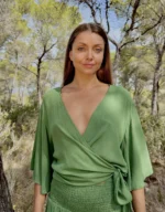 Top Olga Green Solid