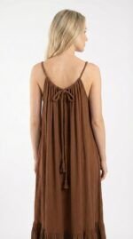 Vestido Largo Venezia Chocolate - Imagen 2