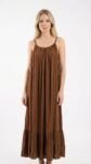 Vestido Largo Venezia Chocolate
