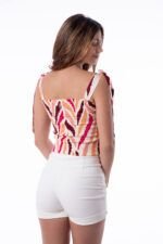 Top Bustier Long Fuchsia - Imagen 2