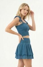 Top Bustier Long Blue Marine - Imagen 2