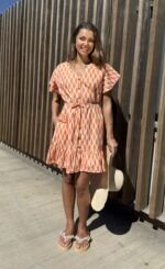 Vestido Corto Sunrise Teja