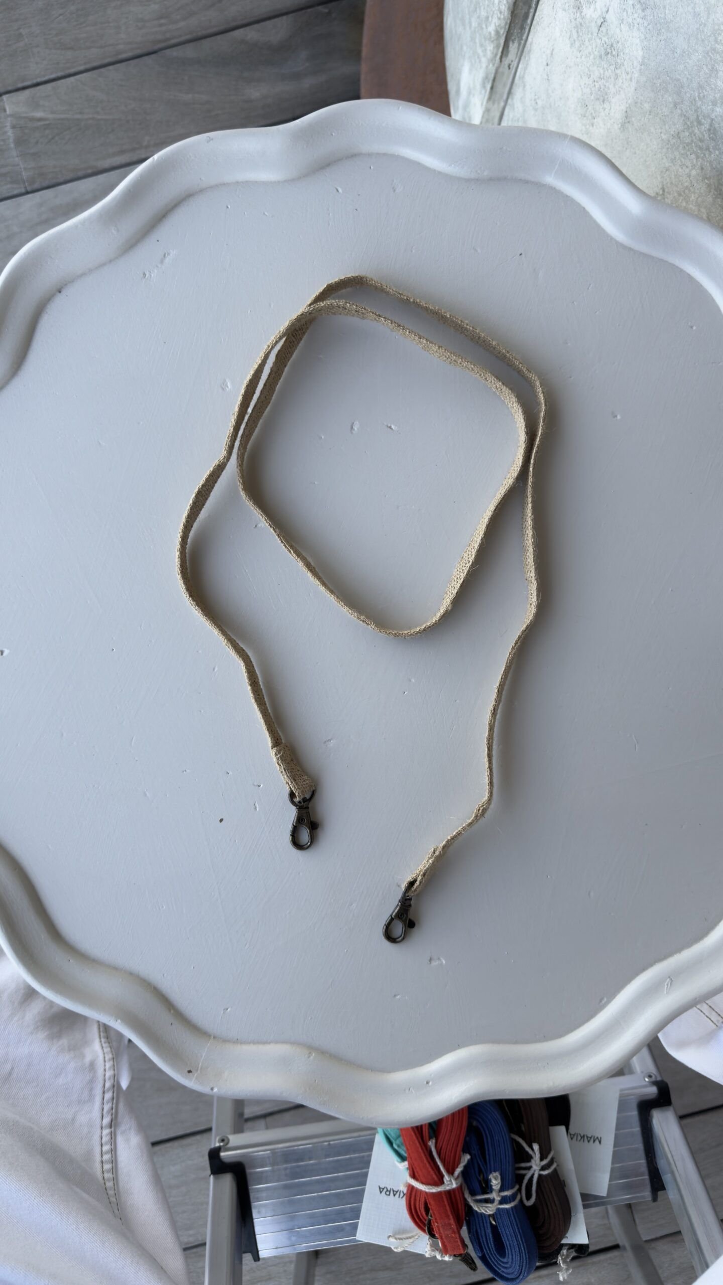 IMG_4341 Correa Larga Lulu Long Strap Beige - Imagen 1