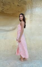 Vestido Largo Carmela Coral - Imagen 2