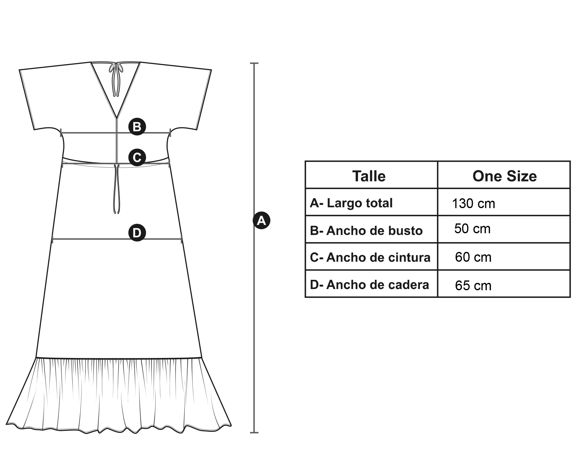 Medidas modelo Celine