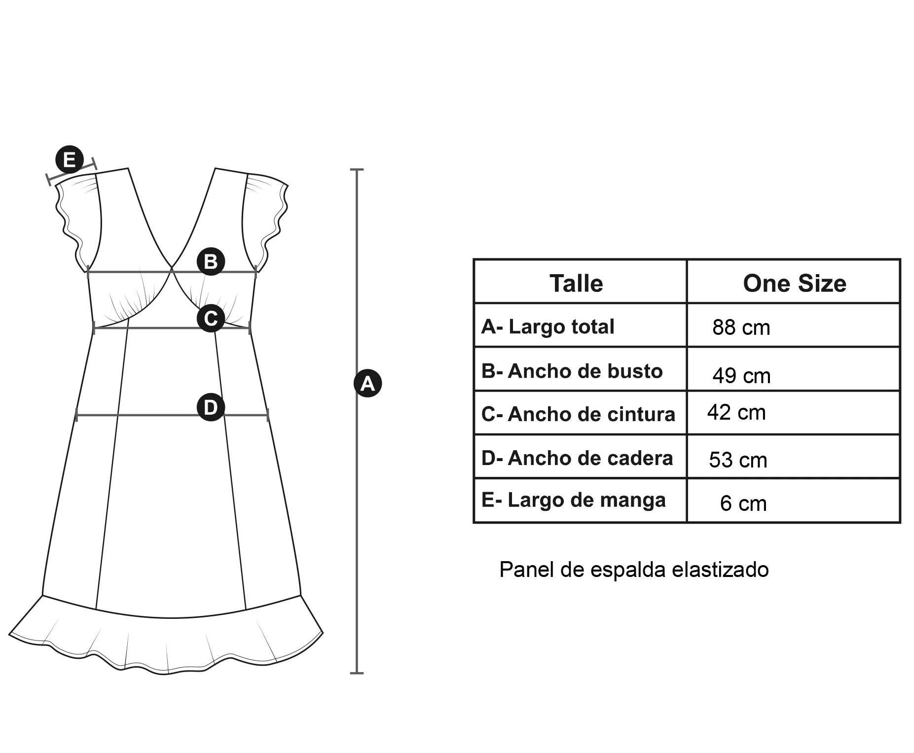 Medidas modelo Chloe