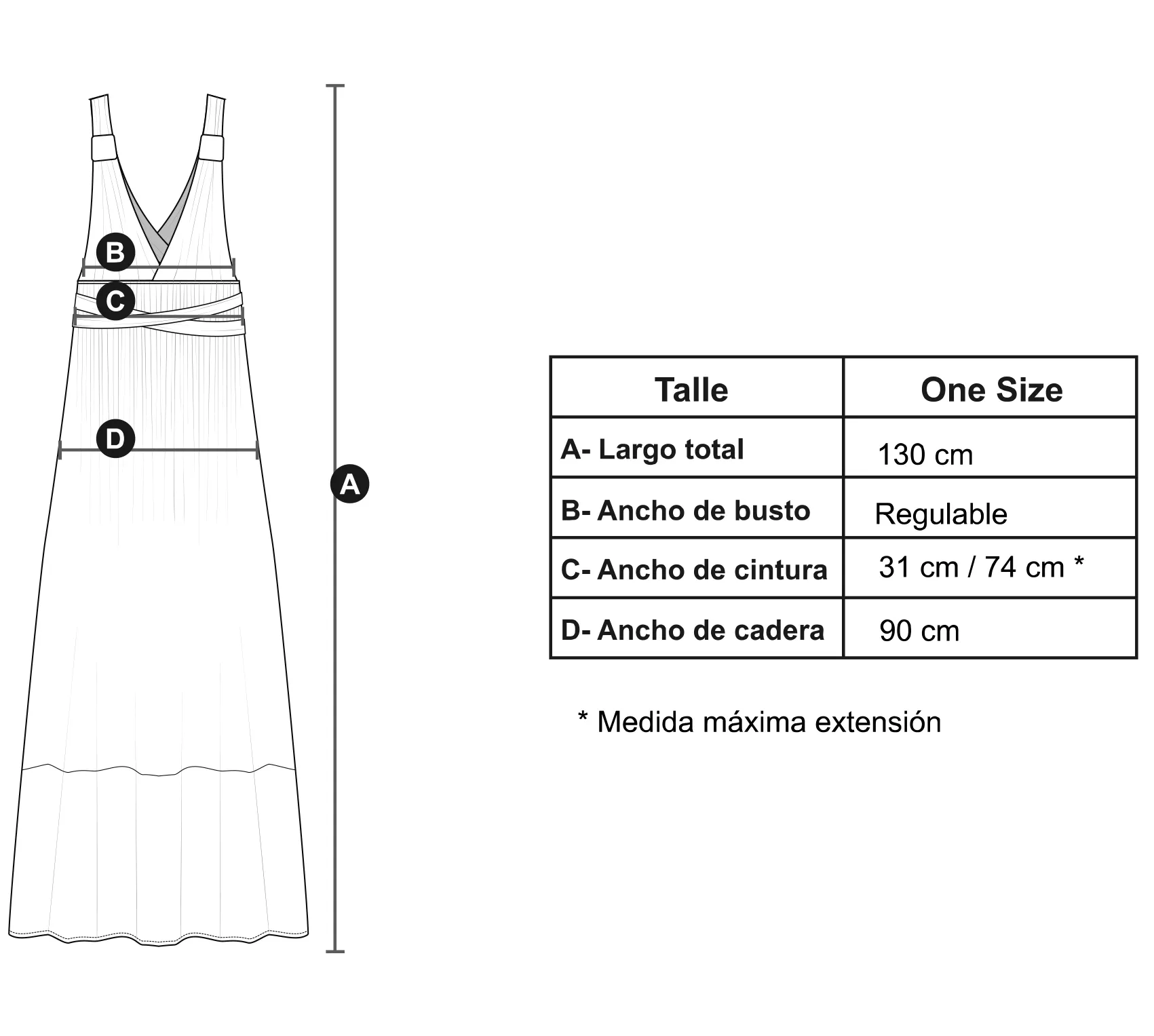 Medidas modelo Daisy