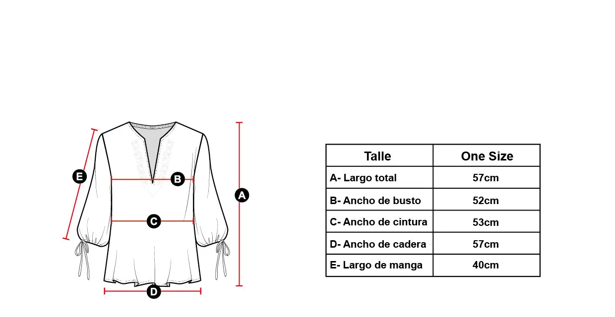 Medidas modelo Emily