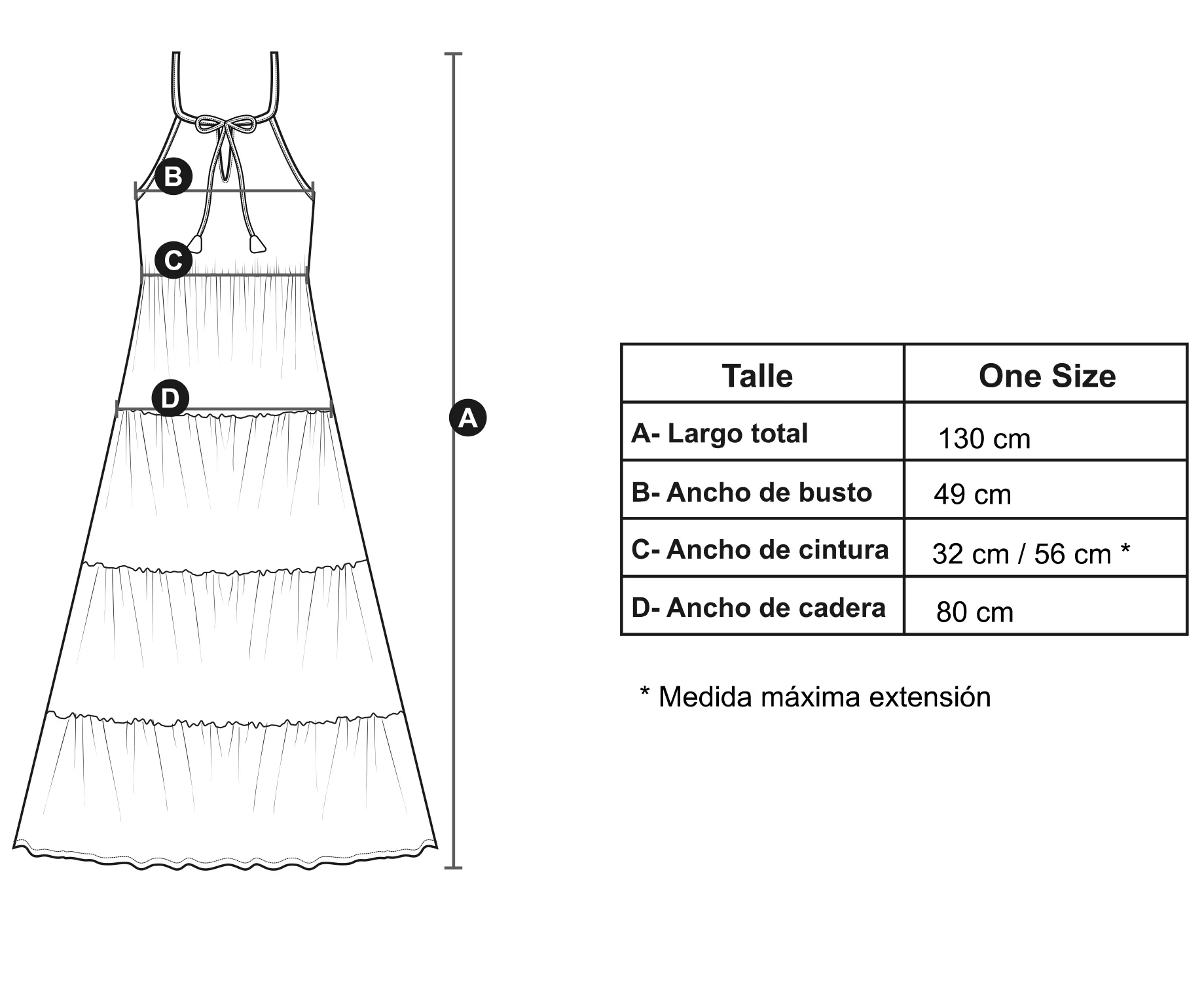Medidas modelo Marcia