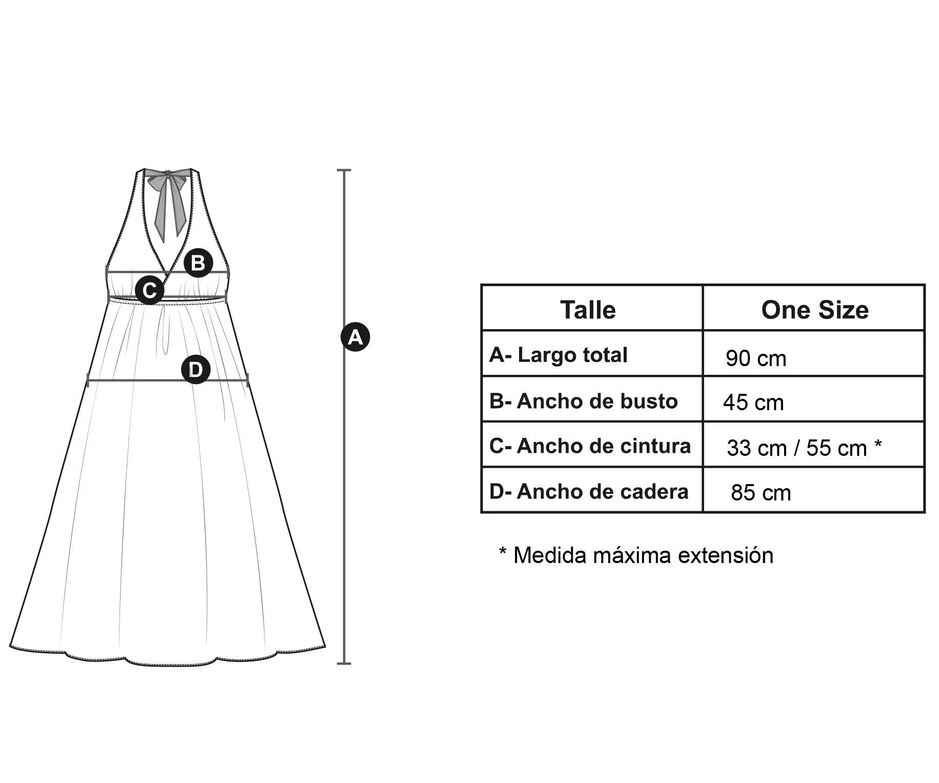 Medidas modelo Mikonos