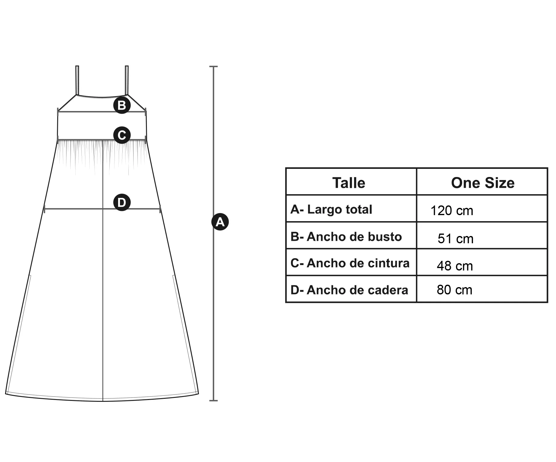 Medidas modelo Miranda