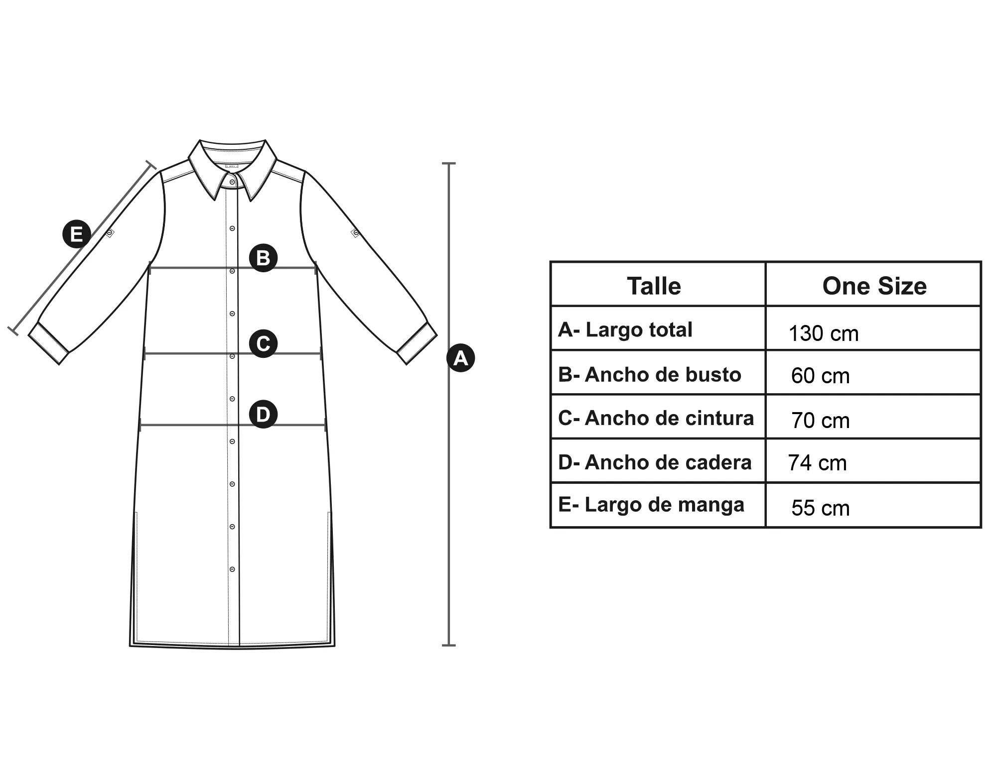 Medidas modelo Paula