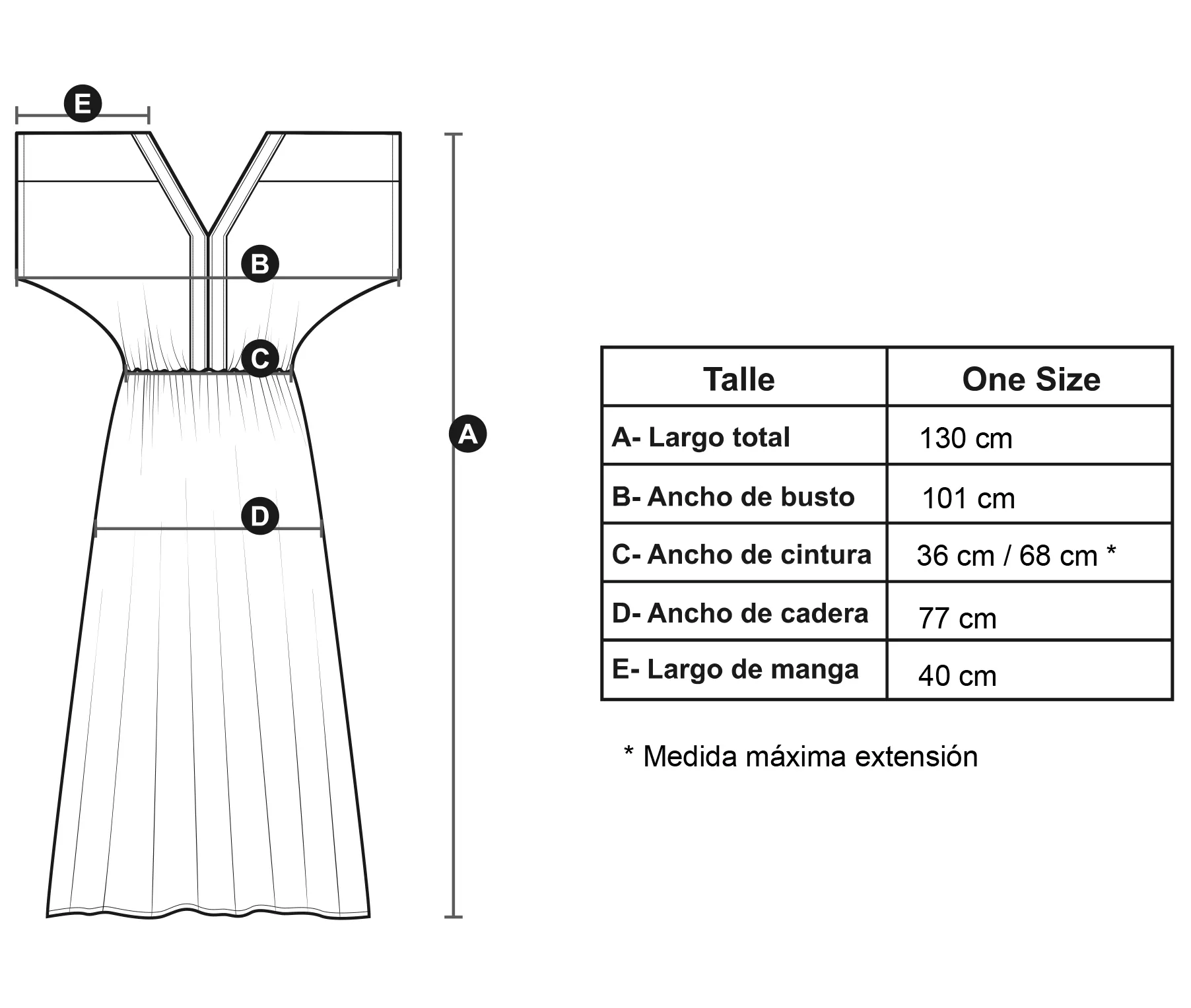 Medidas modelo Simona