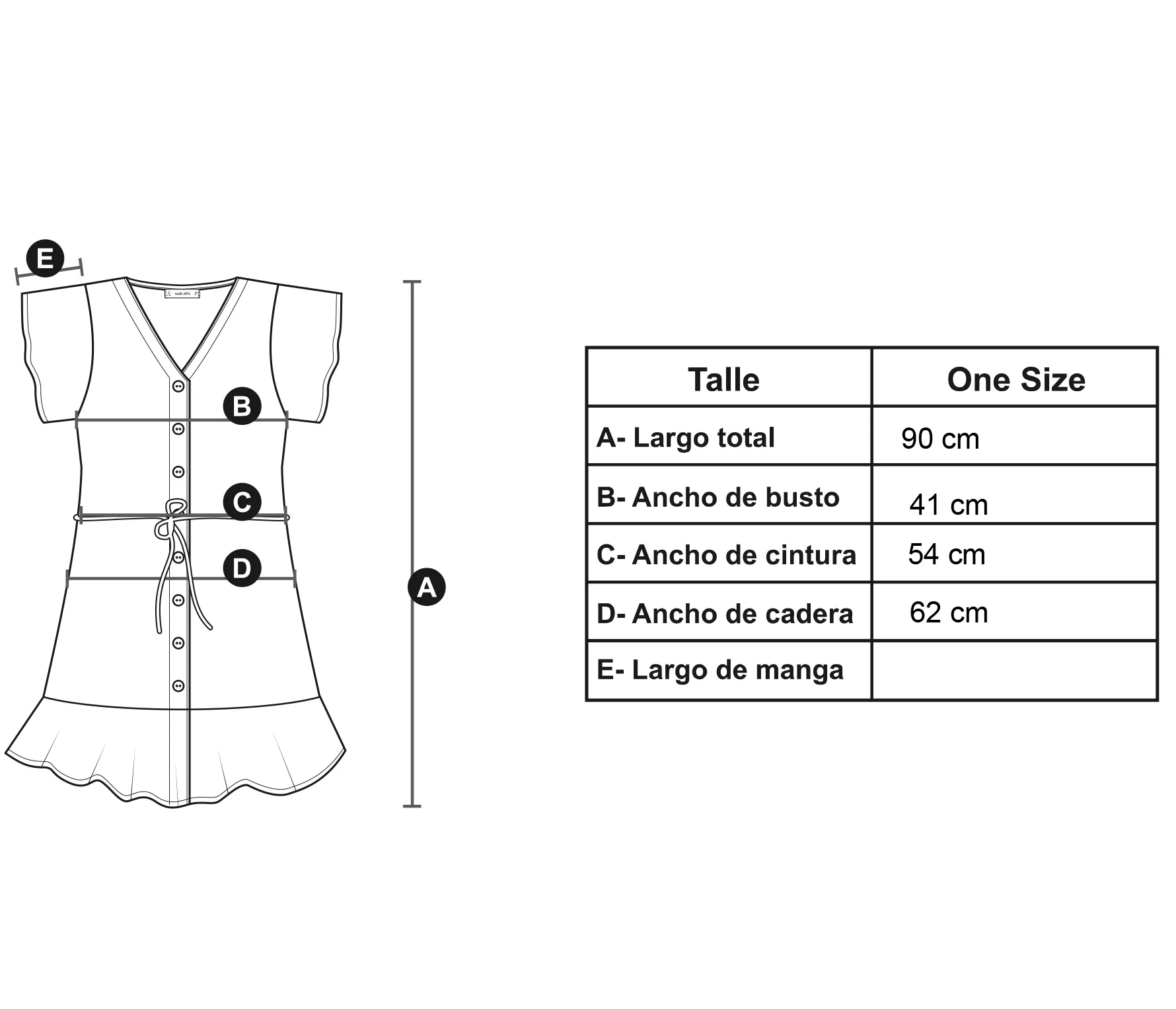 Medidas modelo Sunrise